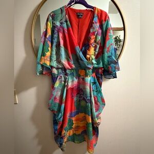 City Chic Multicolor Floral Mini Dress